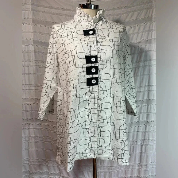 Terra Apparel button down shirt tunic - Picture 1 of 13